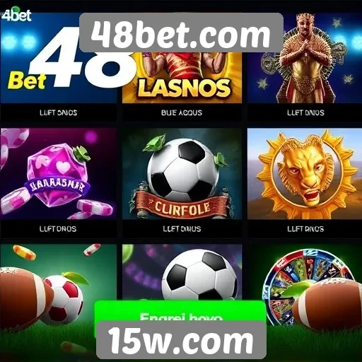 Variedade de jogos disponíveis em 48bet.com